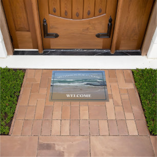 Tapete Matriz Personalizada da Porta Oceânica da Praia