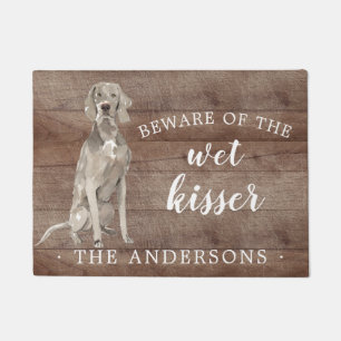Tapete Matriz Personalizada de Portas do Cão Weimaraner