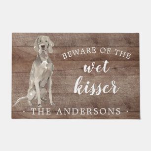 Tapete Matriz Personalizada de Portas do Cão Weimaraner