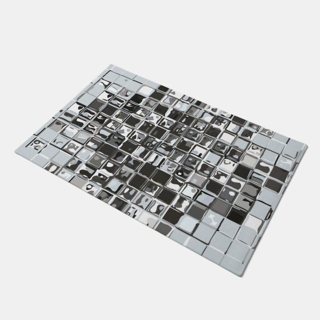 Tapete Matrizes de boas-vindas de Abstrato grande (Inclinado)