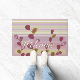 Tapete Mauve Rosa E Verde Claro