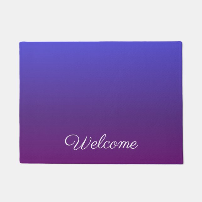 Tapete Mbre azul e roxa personalizada (Frente)