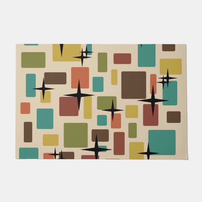 Tapete MCM de Tijolos Disarraçados Multicoloridos (Frente)