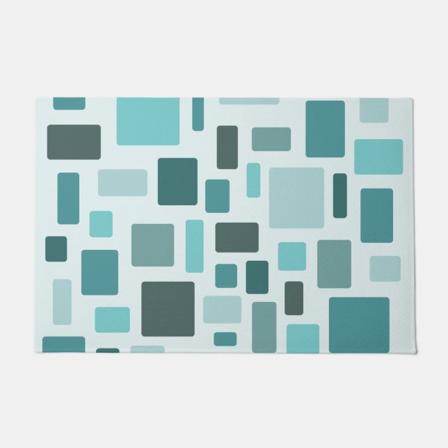 Tapete MCM Disarrayed Bricks Aquamarine (Frente)