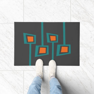 Tapete MCM WELCOME MAT - Laranja e Teal