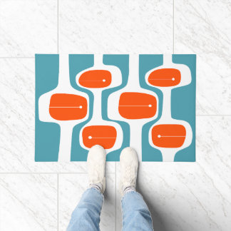 Tapete MCM WELCOME MAT - Laranja e Teal