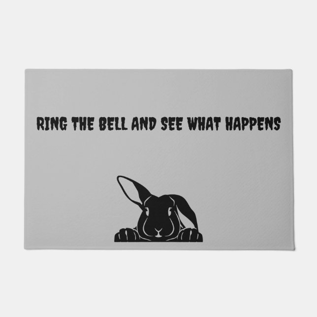 Tapete Mean Bunny Doormat (Frente)