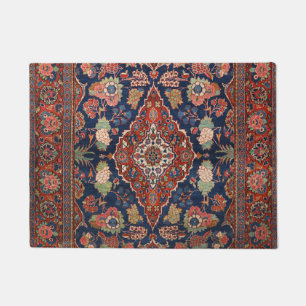 Tapete Medalha Vermelha de Latice Caxemira Persia 