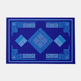 Tapete Medidor Grego - Chave Grego - Sombras do azul