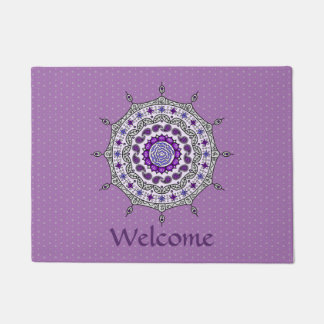 Tapete Mehndi Fantasy Silver Doormat