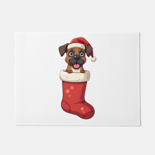 Tapete Meia de Natal Boxer (Frente)