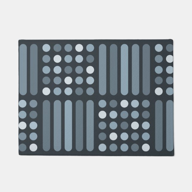 Tapete Meio século com Linhas de Círculos Modernos (Frente)