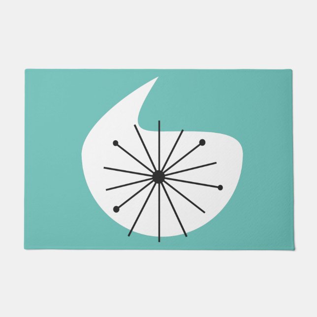 Tapete meio século Moderno de Inicialização de COR PERSON (Frente)