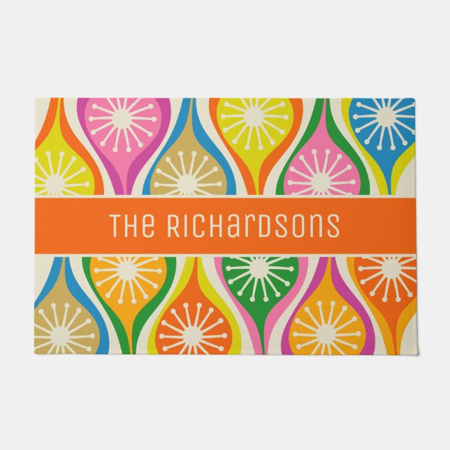 Tapete Meio século Moderno Descartes Atômicos Retroperson (Frente)