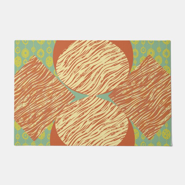 Tapete meio século Moderno Geométrico (Frente)