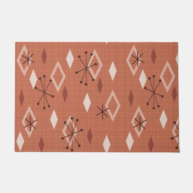 Tapete Meio século Moderno Ouros Laranja (Frente)