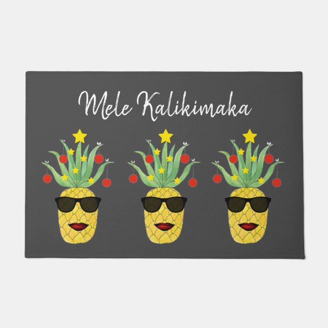 Tapete Mele Kalikimaka Pineapple (Frente)