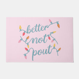 Tapete Melhor não dar um bom Natal rosa