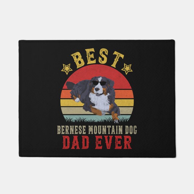 Tapete Melhor Pai de Cachorro de Montanha Bernês (Frente)