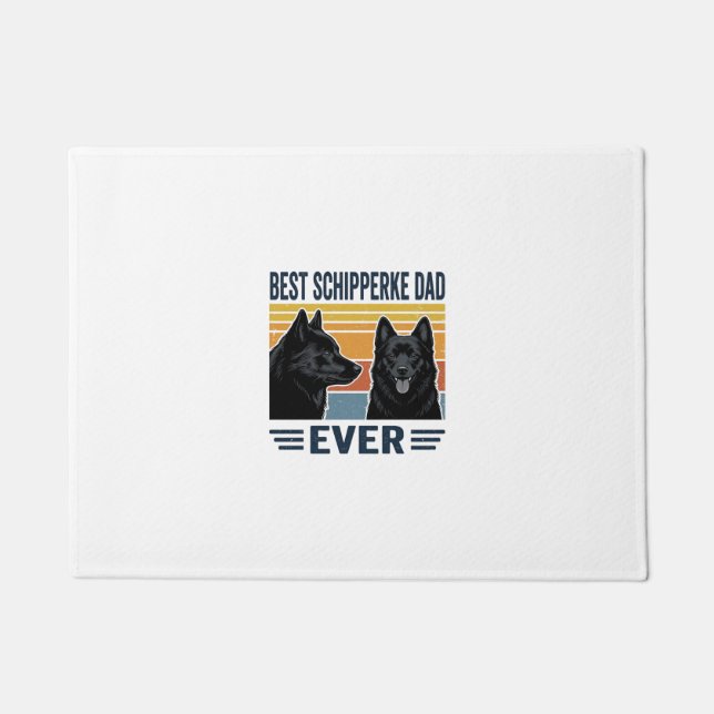 Tapete Melhor Pai Schipperke de Todos os Tempos Design Ve (Frente)