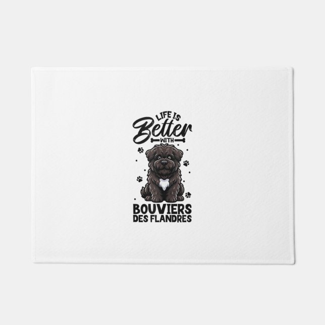 Tapete Melhor vida com Bouvier des Flandres (Frente)