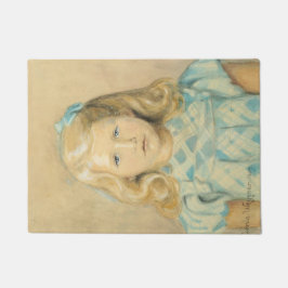 Tapete Menina Bonita Com Cabelo Louro