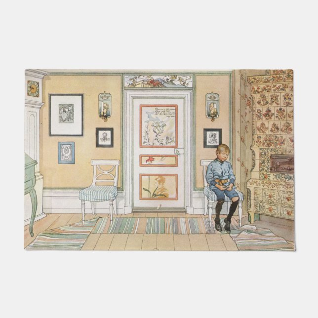Tapete Menino sentado no canto (por Carl Larsson) (Frente)