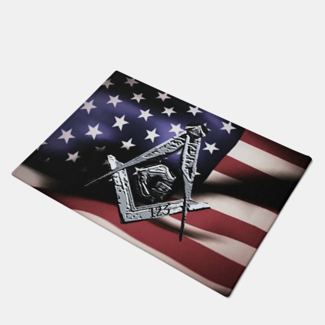 Tapete Mentes Masônicas (Silvery)EUA (Inclinado)