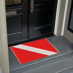 Tapete Mergulhar Sinalizador Scuba Diver para Baixo