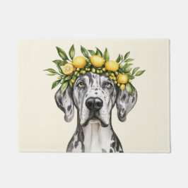 Tapete Merle Great Dane Dog Lemon Crown