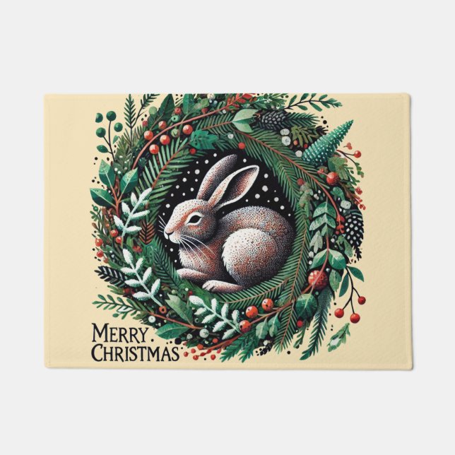 Tapete Merry Christmas Hare (Frente)