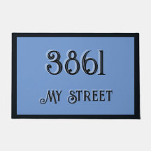 Meu endereço em um azul