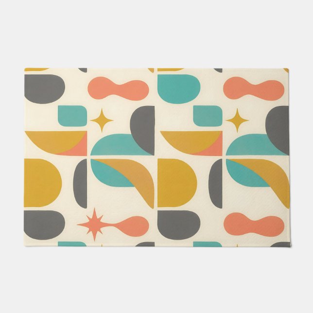 Tapete Mid Century Modern Abstract Pattern (Frente)