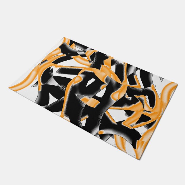 Tapete Mídia estranha de fitas queimadas, arranhão branco (Inclinado)