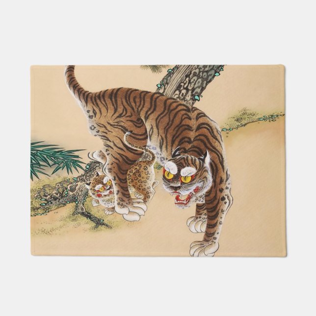 Tapete Minhwa Tigre Feio Coreano  (Frente)