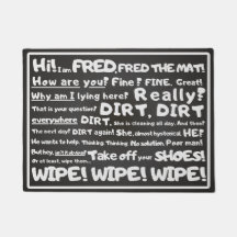 Mínimo, Testemunha - Fred, o tapete, seu texto hum