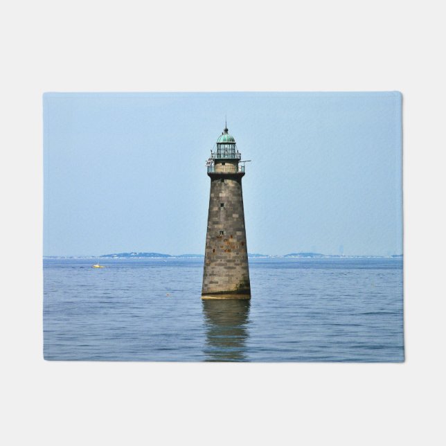 Tapete Minots Ledge Lighthouse Massachusetts Door Mat (Frente)
