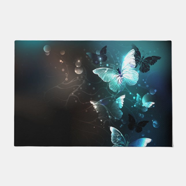 Tapete Mint Night Butterflies (Frente)