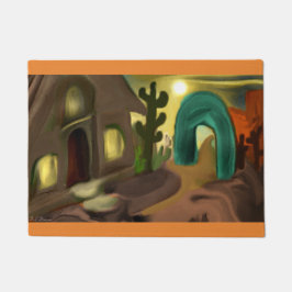 Tapete Missão Espanhola de Arte Abstrato a Sudoeste