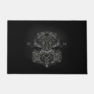 Tapete Mjolnir - o martelo do Thor e dos corvos