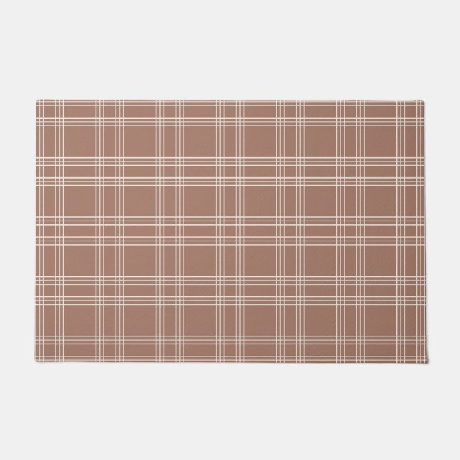 Tapete Mocha Mousse Gingham (Frente)