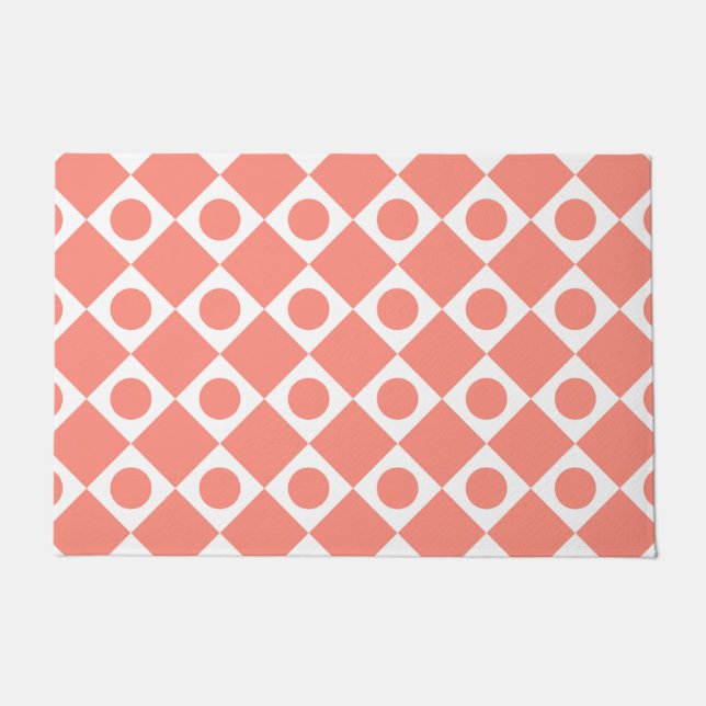 Tapete Mod Retro 60's Cantaloupe Doormat (Frente)