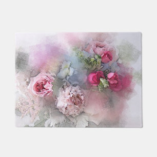 Tapete Modelo Watercolor Rosas Flores Elegante Floral