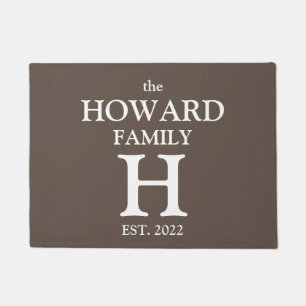 Tapete Modern Brown Monographic Name Newlyweds Na moda
