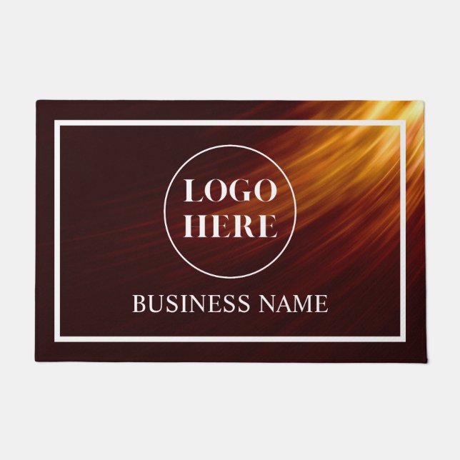 Tapete Modern Elegant Business Logo Doormat (Frente)