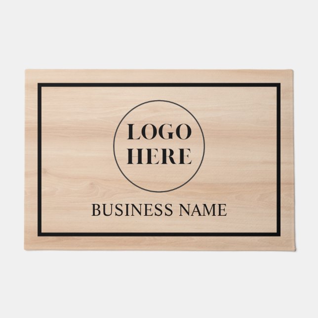 Tapete Modern Elegant Business Logo Doormat (Frente)