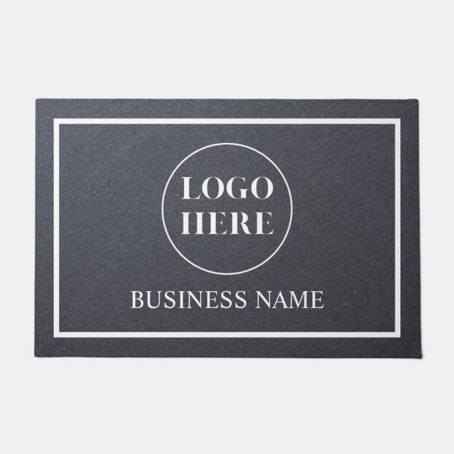 Tapete Modern Elegant Business Logo Doormat (Frente)