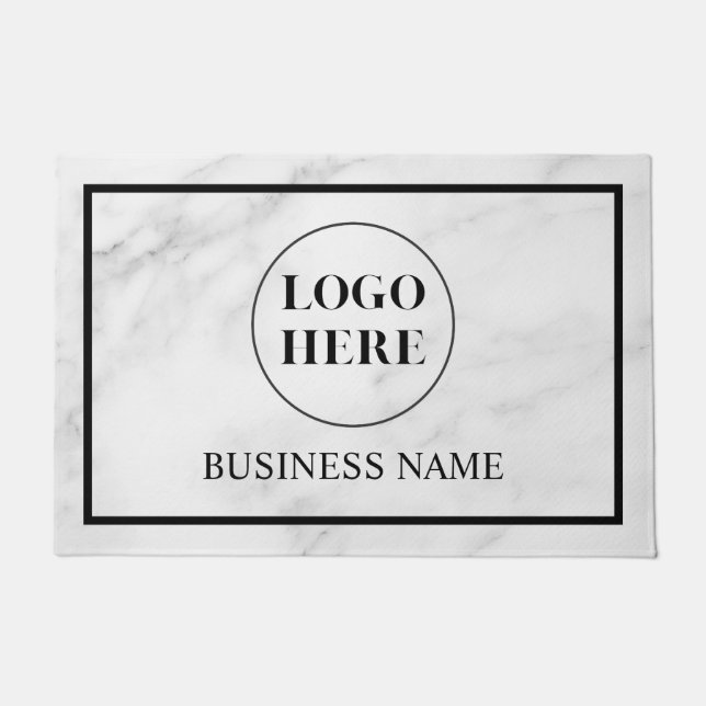 Tapete Modern Elegant Business Logo Doormat (Frente)