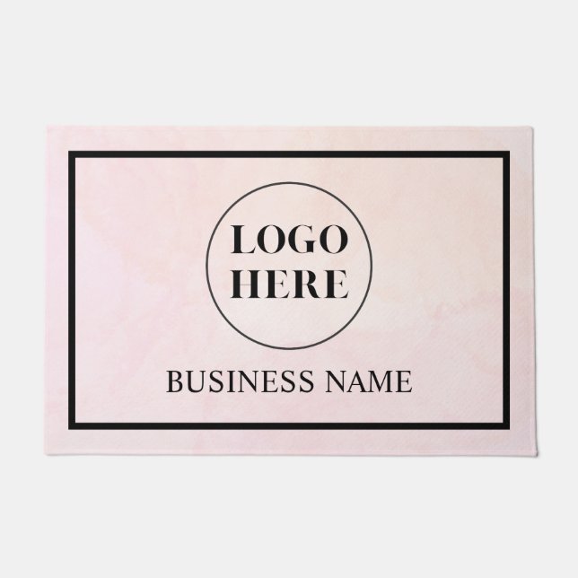 Tapete Modern Elegant Business Logo Doormat (Frente)