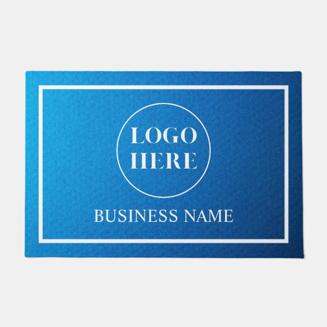 Tapete Modern Elegant Business Logo Doormat (Frente)